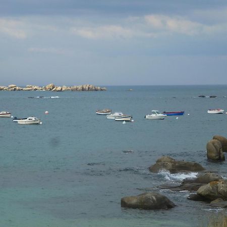 La Maison Bateau Au Bord De Mer Guisseny Bagian luar foto